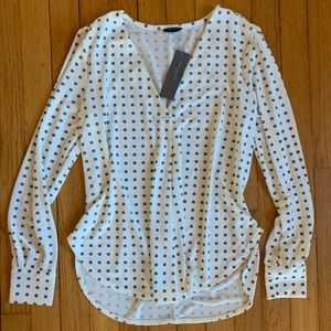 Ann Taylor cream blouse, XSP, NWT